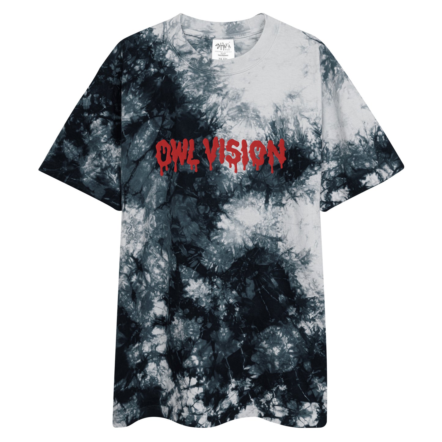 Owl Vision "BL00D" Oversized Tie-dye T-shirt
